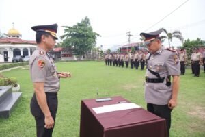 Kapolres Pelalawan Resmi Lantik AKP Zulhendra Jadi Kapolsek Pangkalan Kerinci